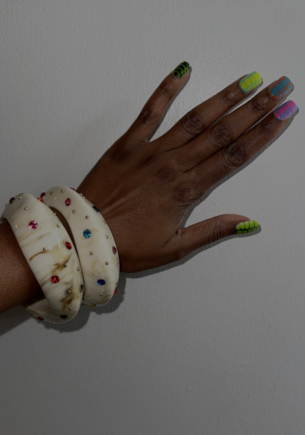 Multi Color Resin Bracelet