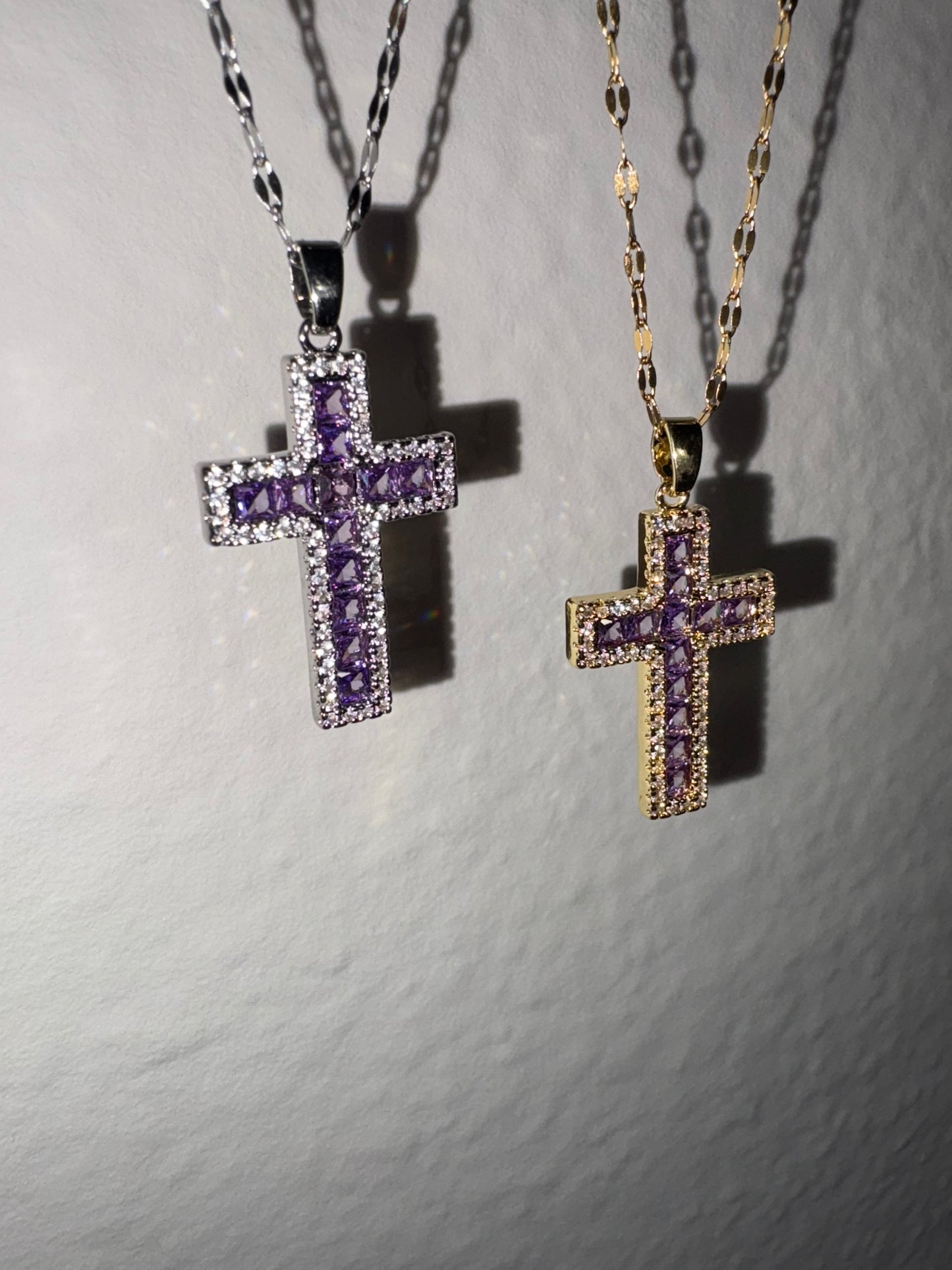 Royal Radiance Cross Necklace