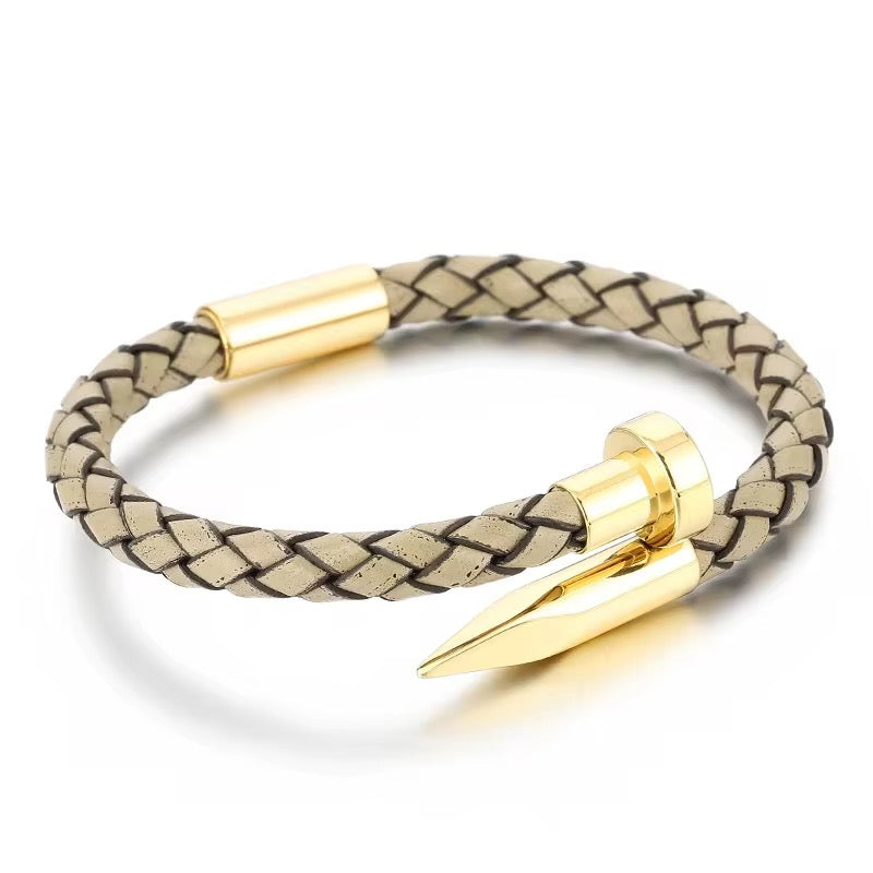 Braided Nail-Tip Bracelet