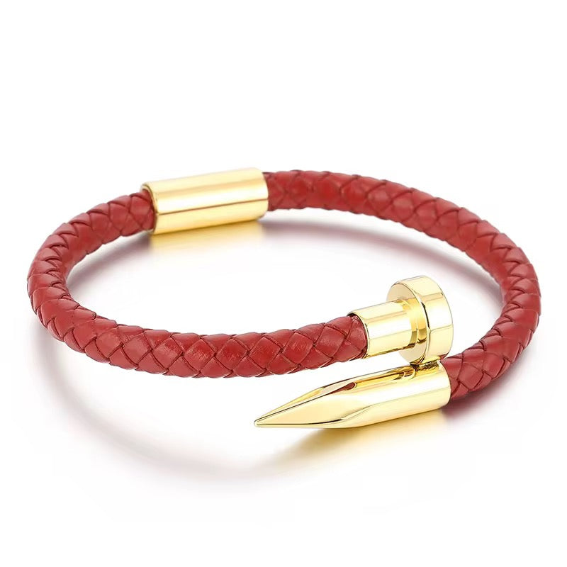 Braided Nail-Tip Bracelet