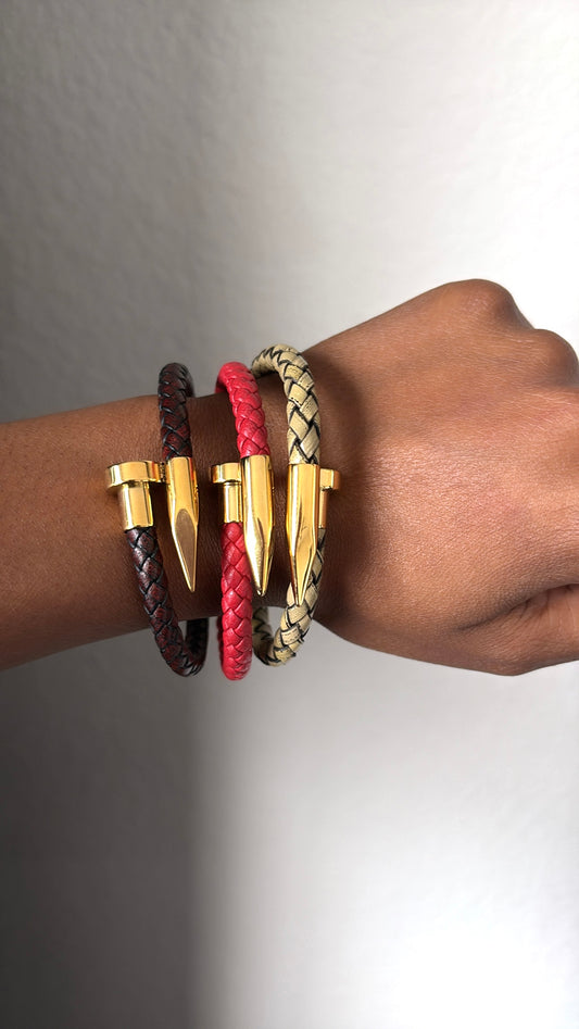 Braided Nail-Tip Bracelet