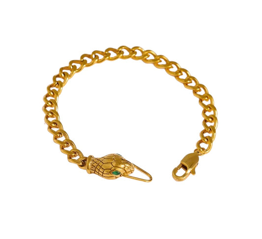 Snake Cuban Link Bracelet